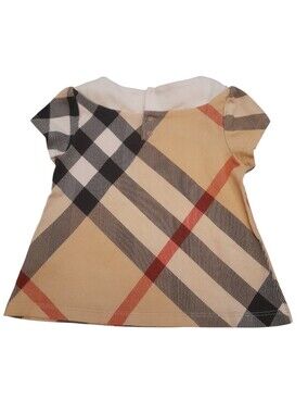 Burberry Nova Check Plaid Short-Sleeve Top